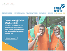 Tablet Screenshot of faire-woche.de